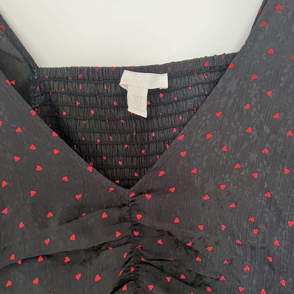 Blus med hjärtmönster - 90