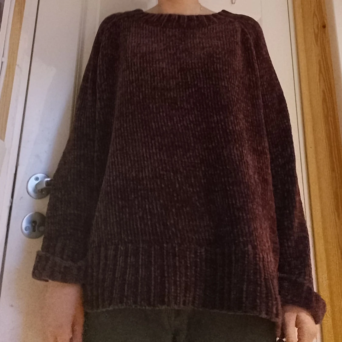 Lila tjocktröja  - 90