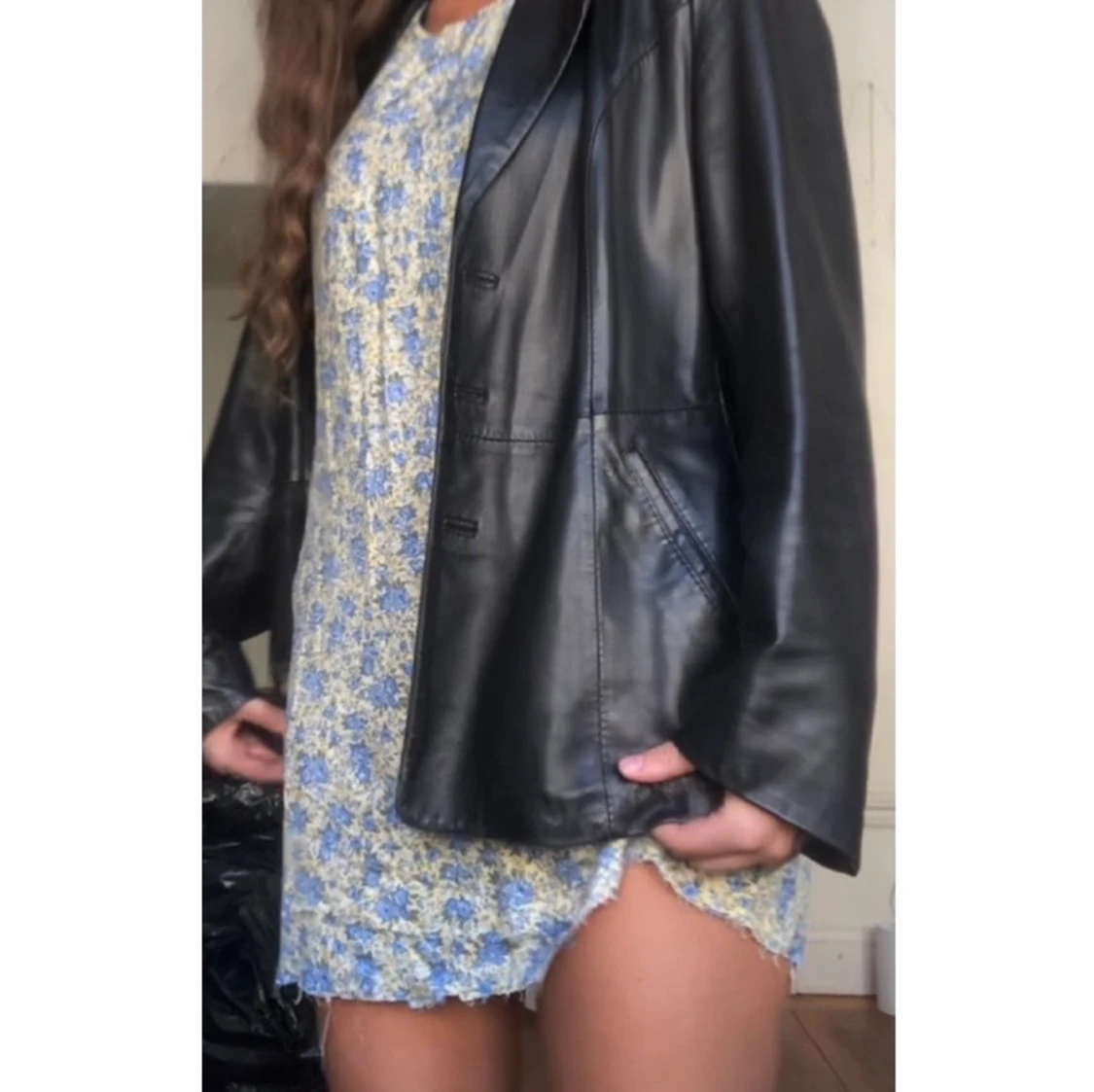 Vintage läderjacka  - 91