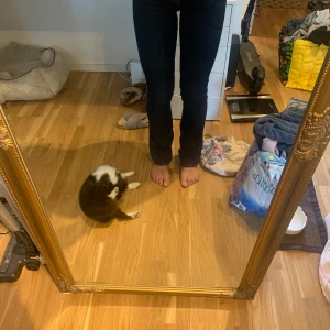 Lowrise vintage bootcut - Thriftade crocker jeans, bootcut låg midja passar xs även om storleken säger 27