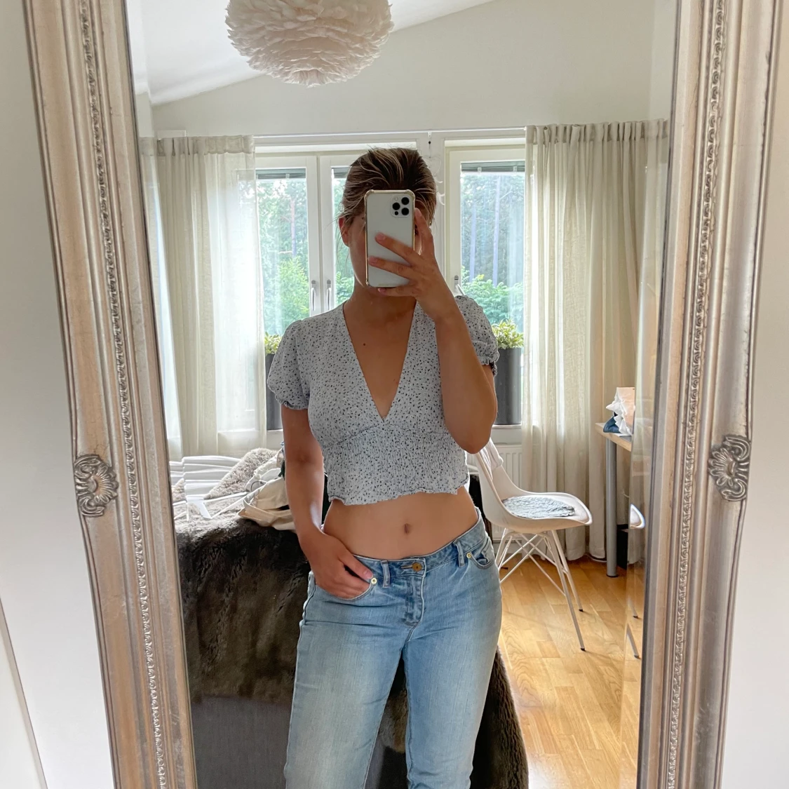 Ljusblå topp från Pull & Bear