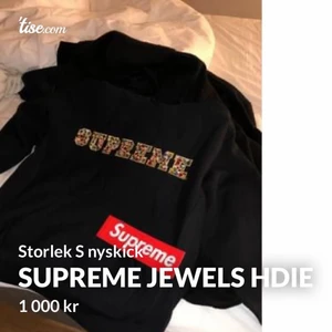 Supreme Jewels Hoodie size S - Supremehoodie i toppskick, storlek S med en skön oversized fit