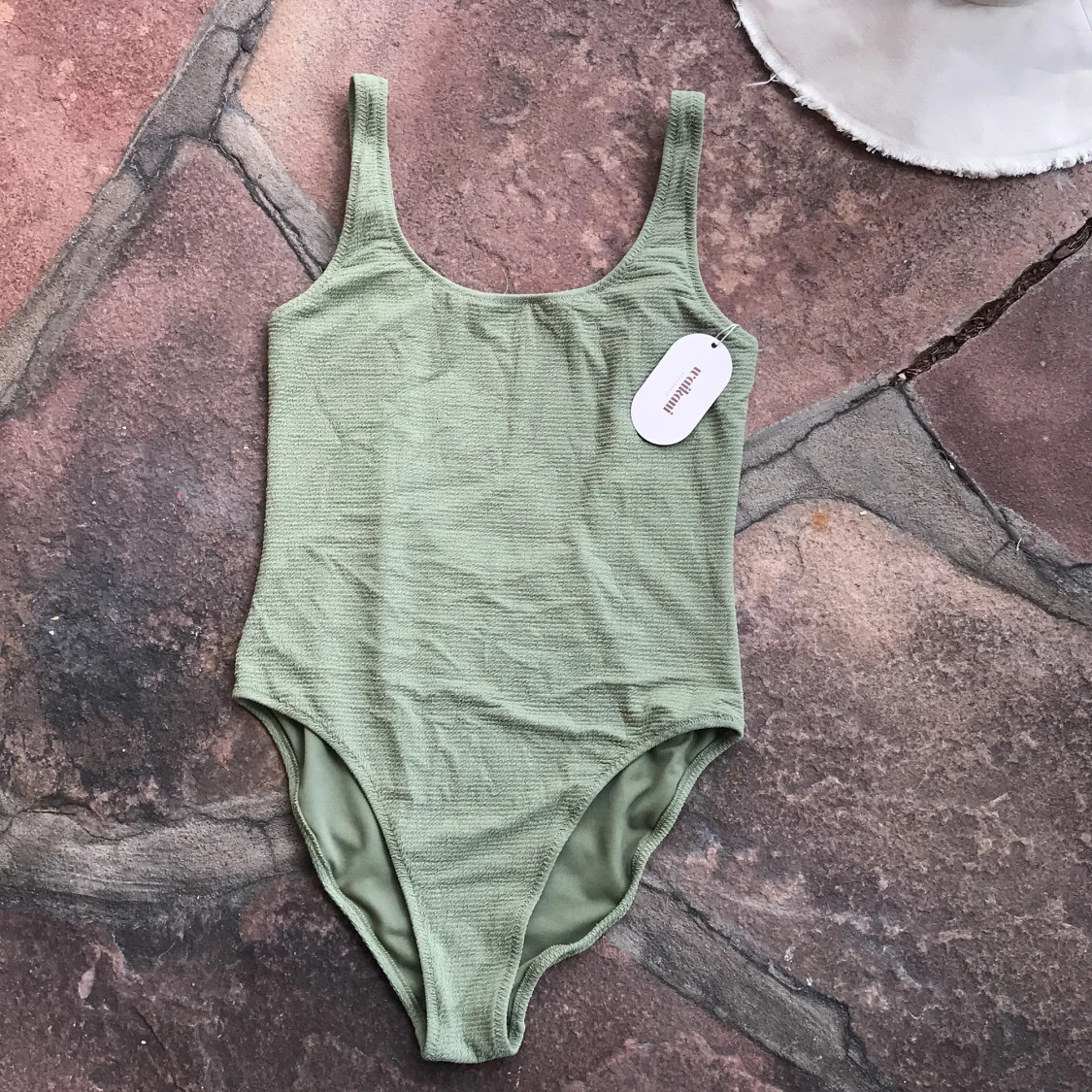 Ny khaki baddräkt  - 90