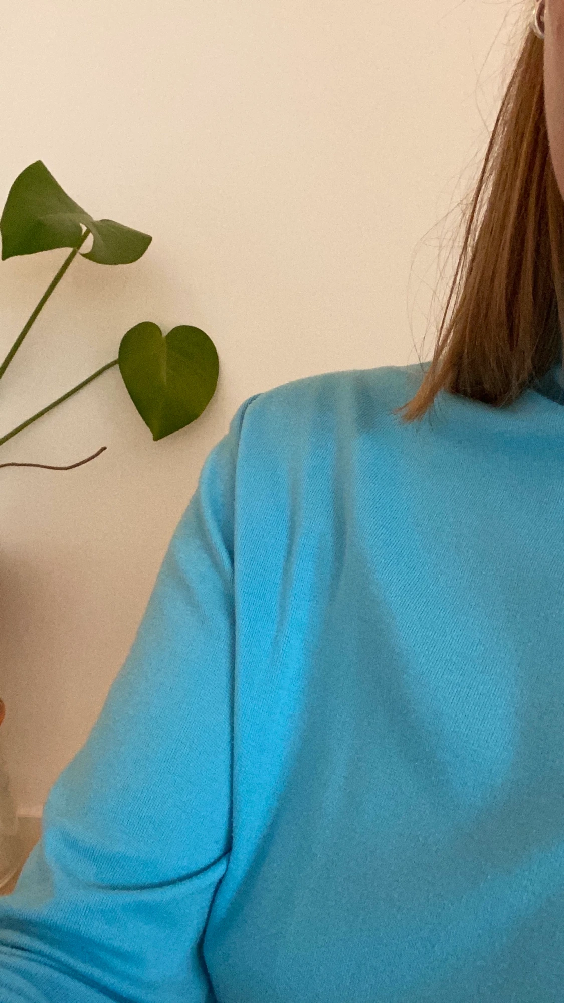 Ljusblå polotröja - 90