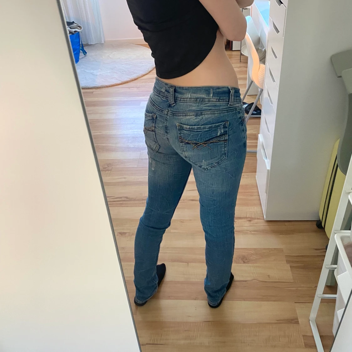 Lågmidjade Jeans - 90