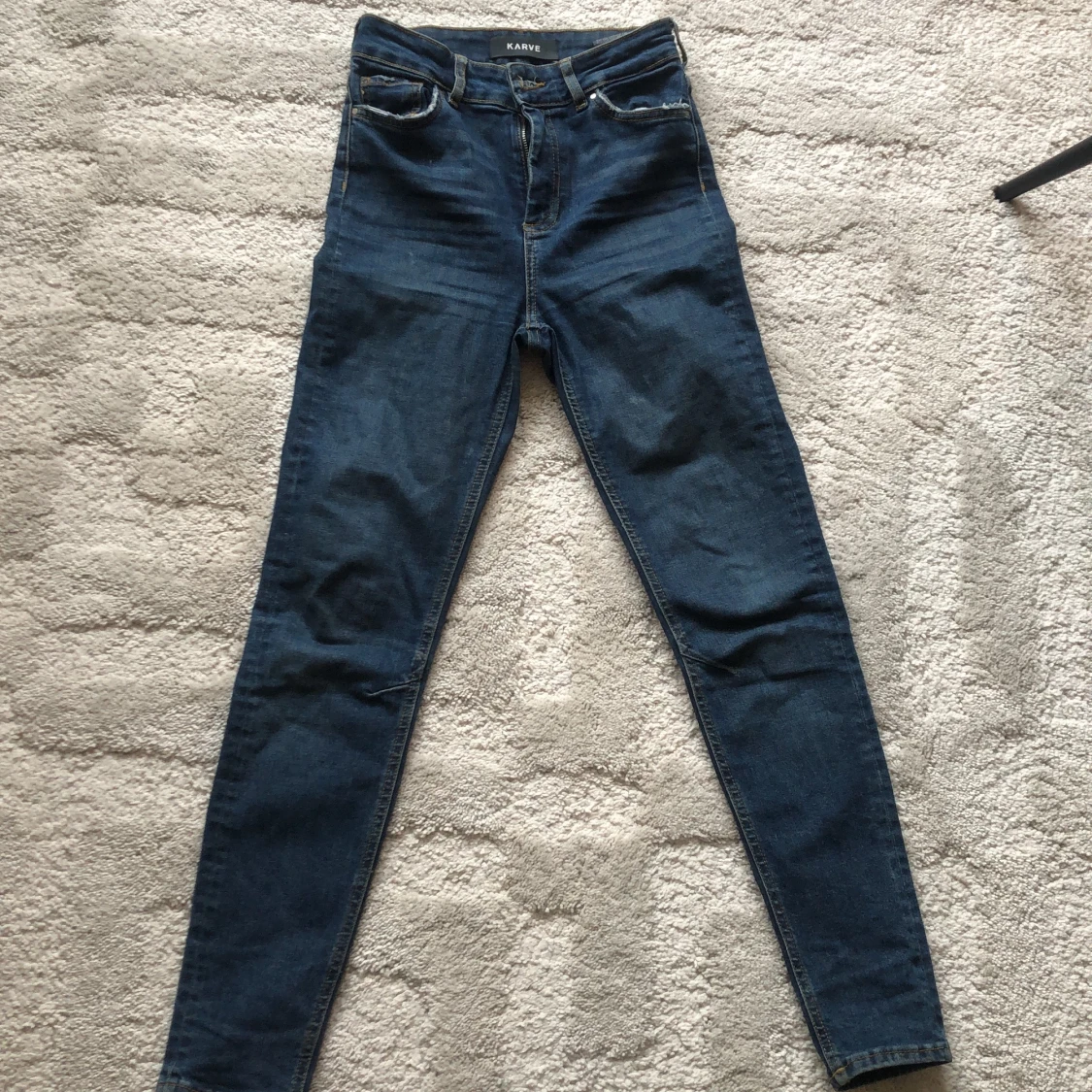 KARVE HIGH RISE DARK DENIM JEANS S