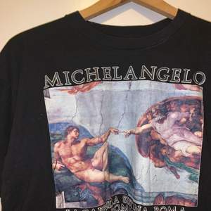 Svart t-shirt med michalangelo tryck. Köpt second hand :)