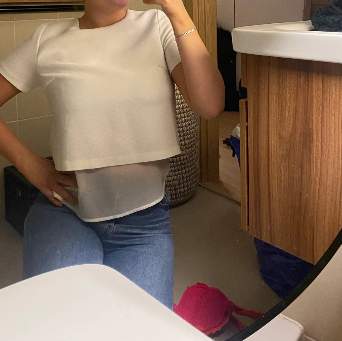 Vit blus mango  - 90