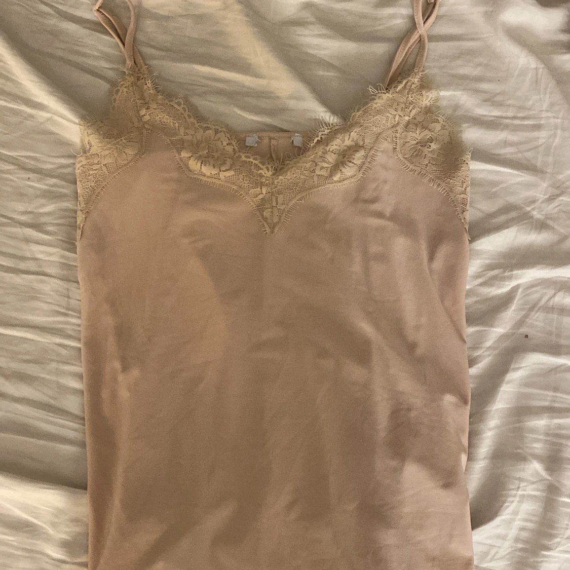 Biege linne strl S - 90