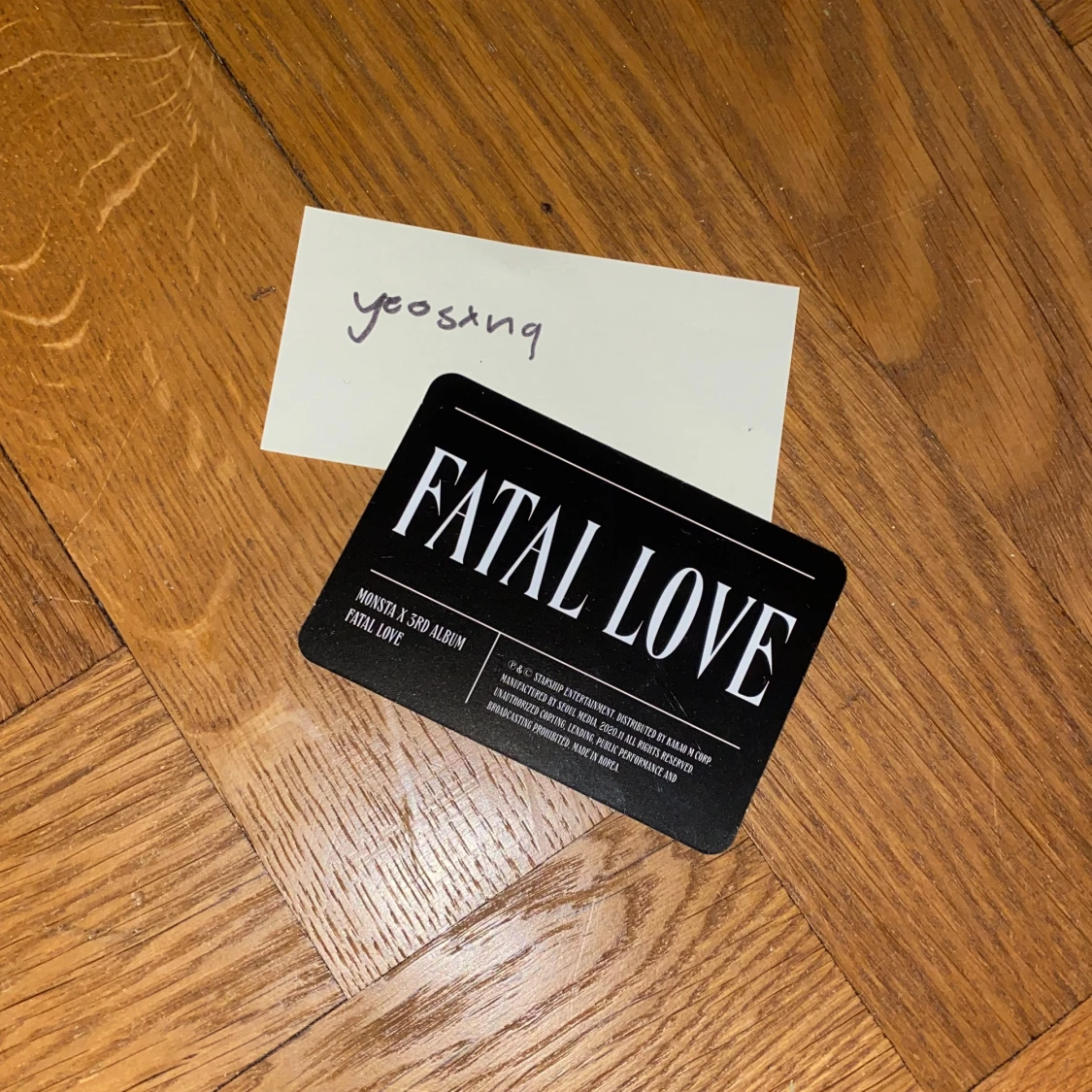 Fatal Love I.M/Changkyun Photocard - 90