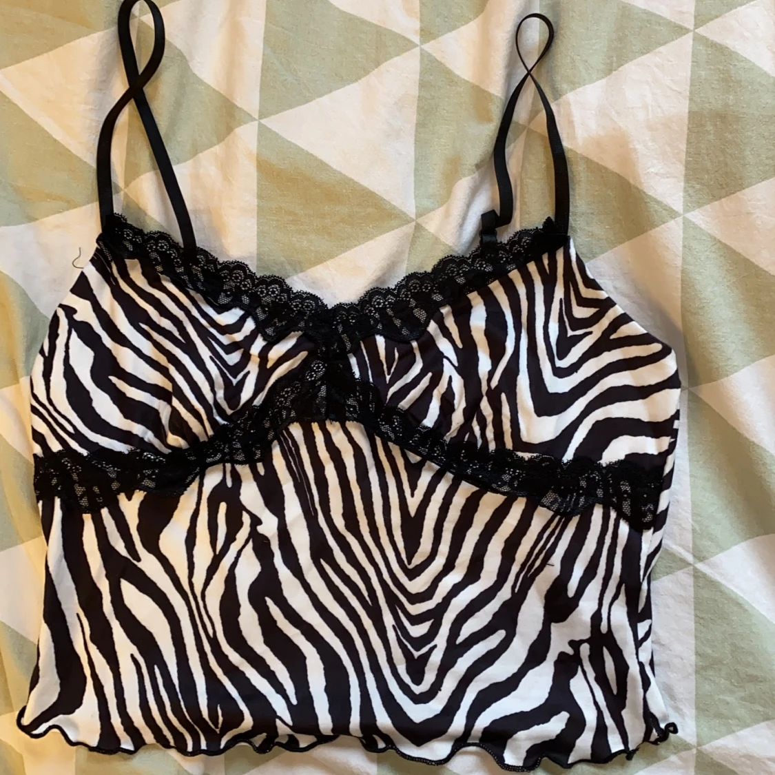 Zebra mönstrad topp - 90