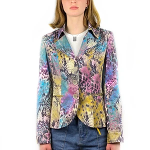 Roccobarocco Multi Snakeprint Blazer  - Shoulder to shoulder: 43 cm Length: 56 cm The model is 173 cm tall.