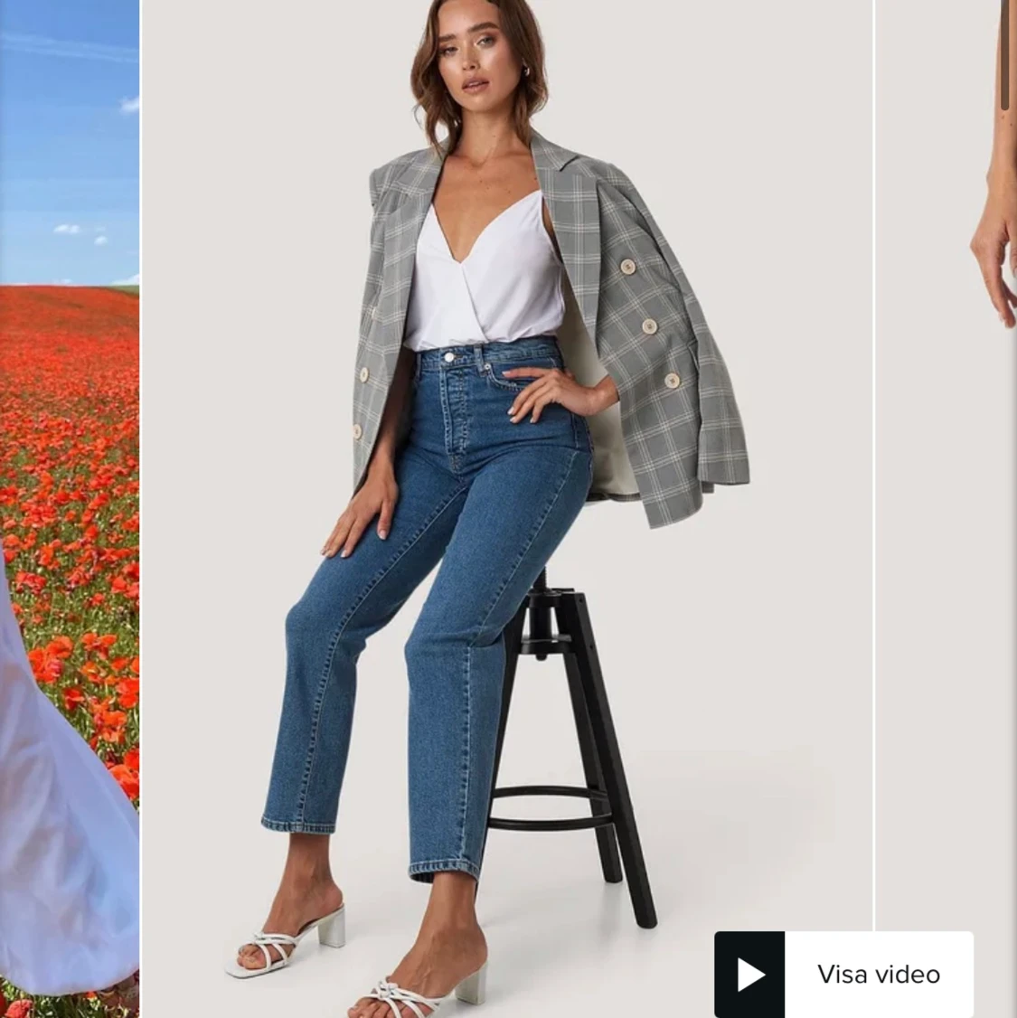 Straight high waist jeans 