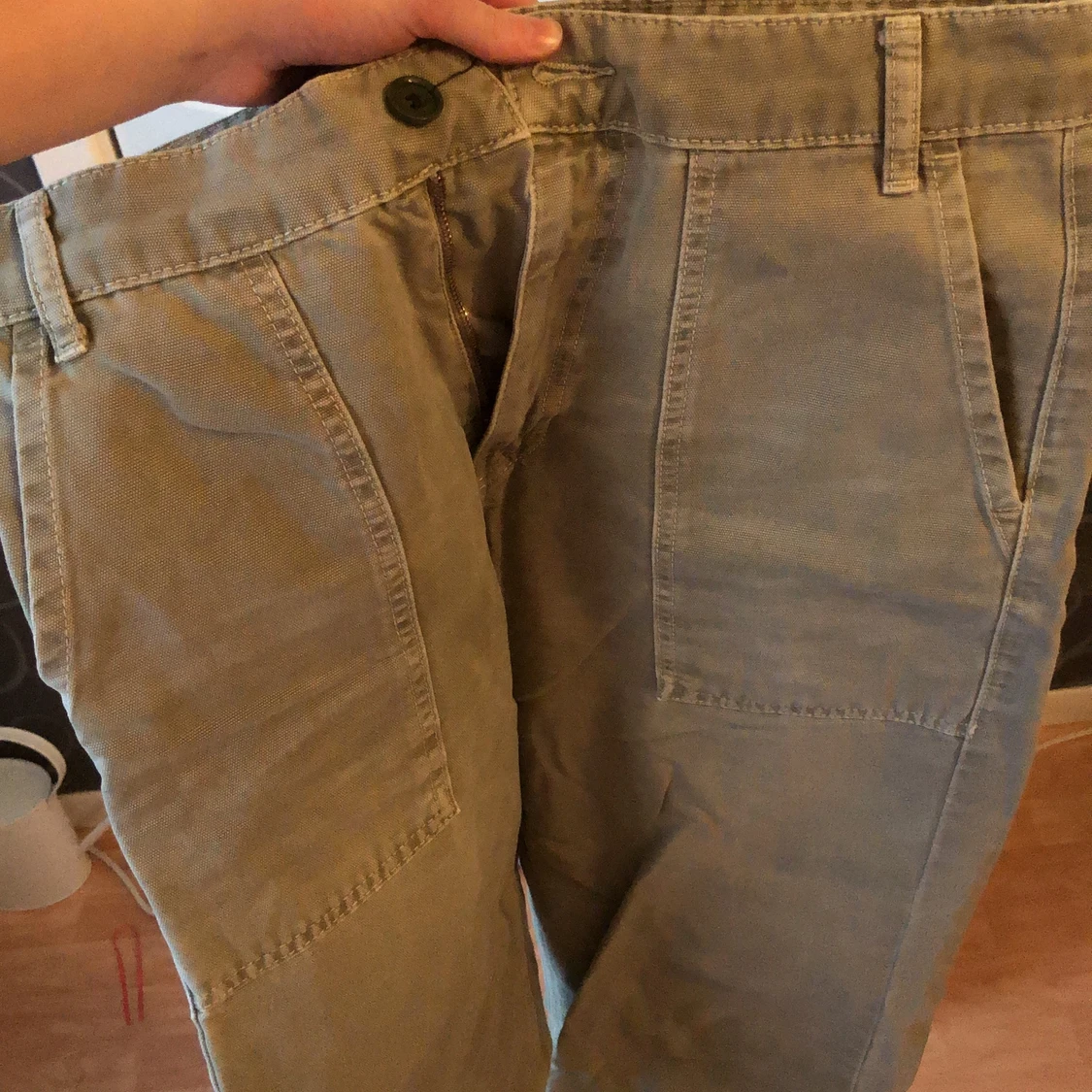 Gröna vida jeans - 90