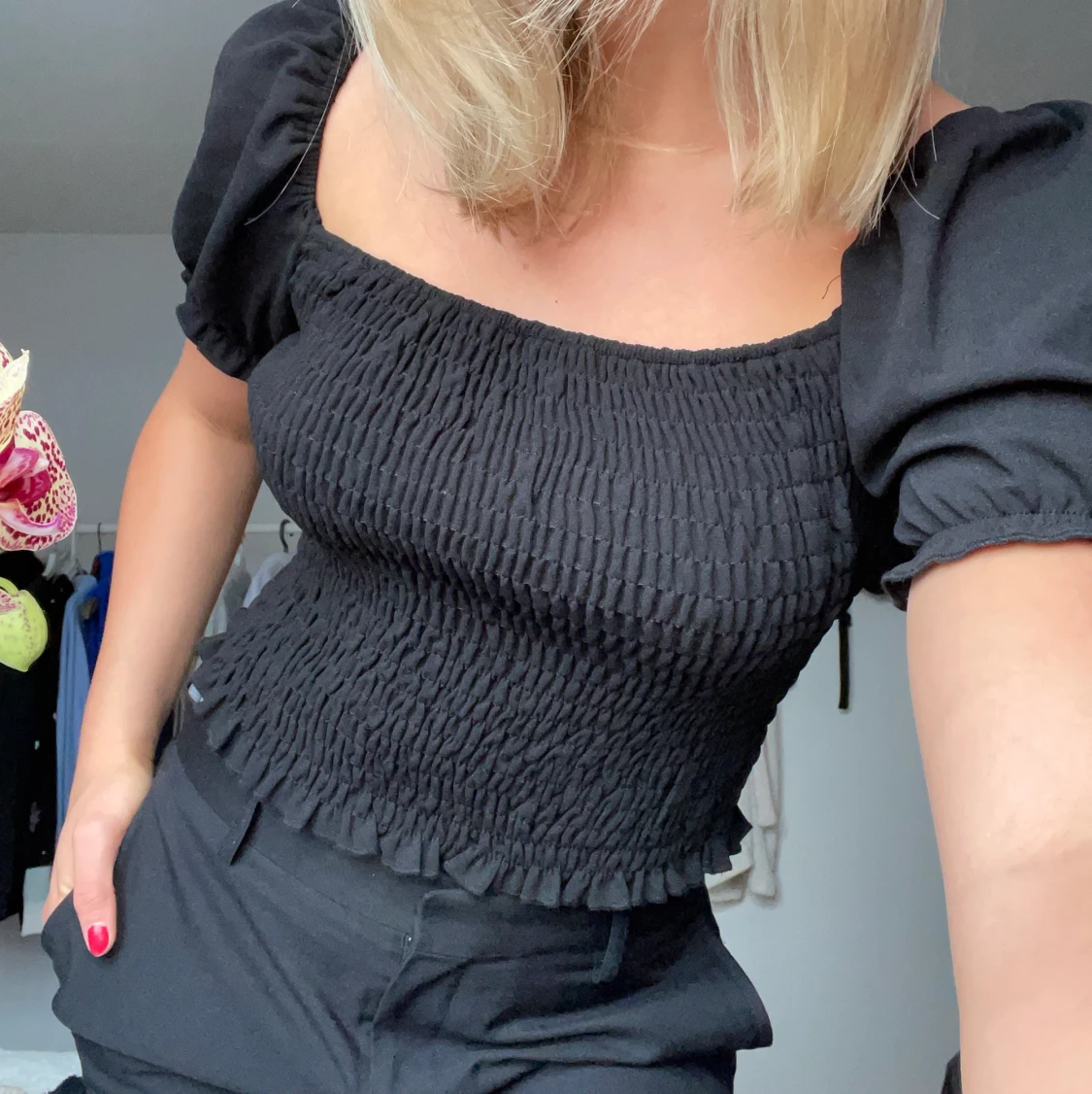 Svart topp strl M - 91