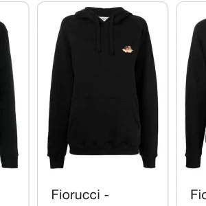Designer Fiorucci Hoodie - Classic Fiorucci Hoodie from Italy in Black - 75% sale