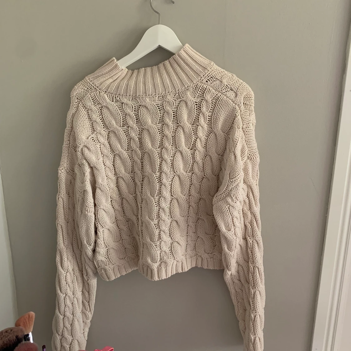 Nakd vit stickad tröja 🤍 - 91