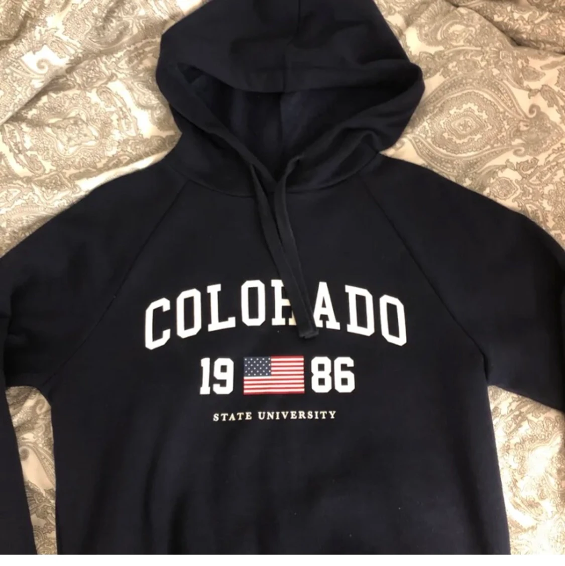 Mörkblå hoodie💞