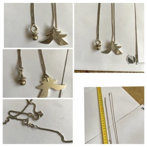 Äkta silver halsband med hänge  - Äkta silver halsband med hänge. Fint 200kr/st plus frakt. 