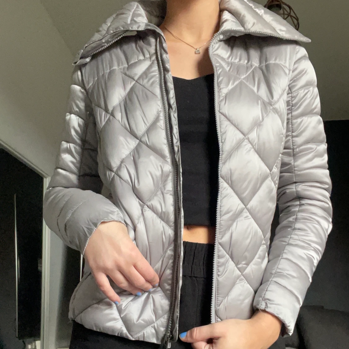 Silvrig jacka - 90
