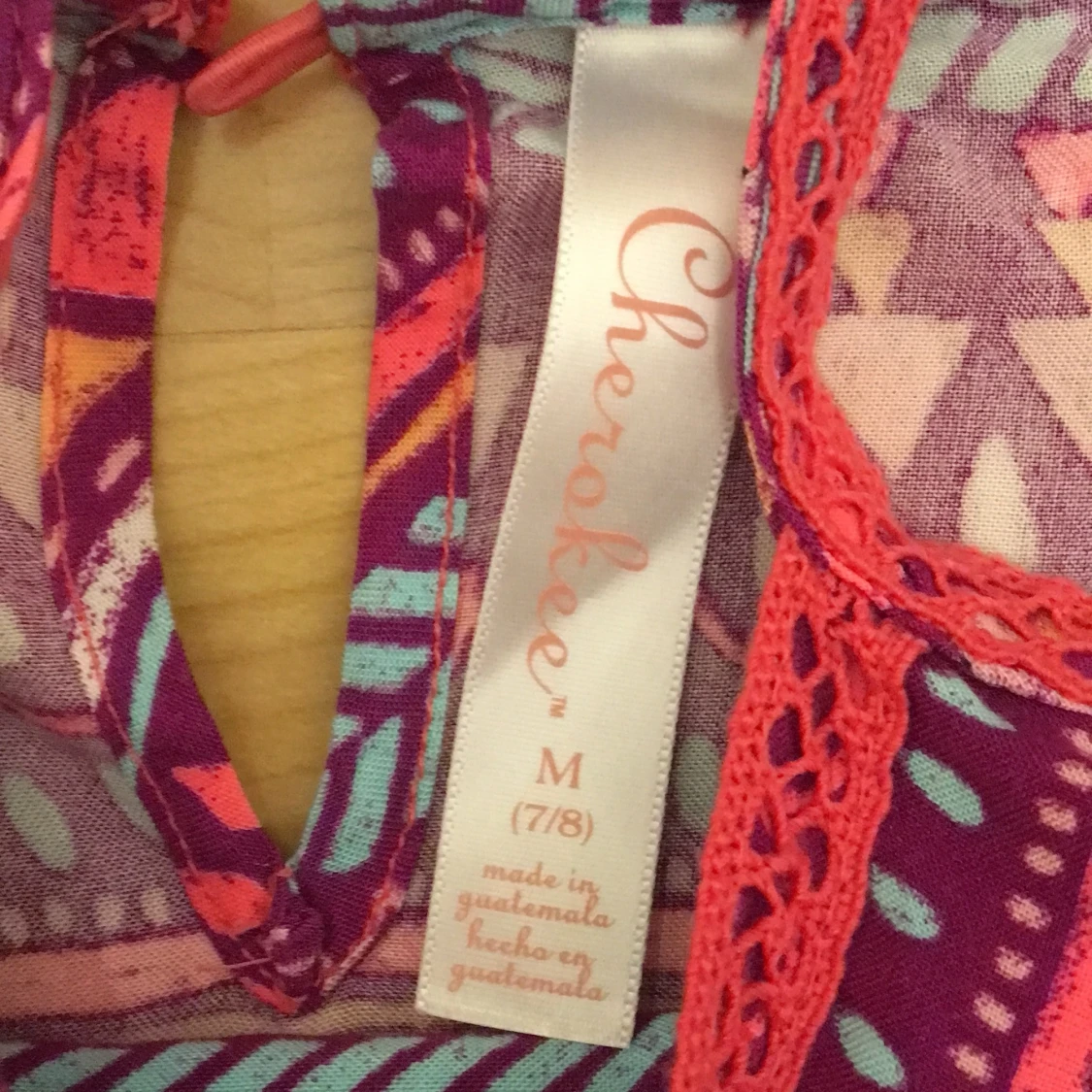 Klänning rosa mönster 