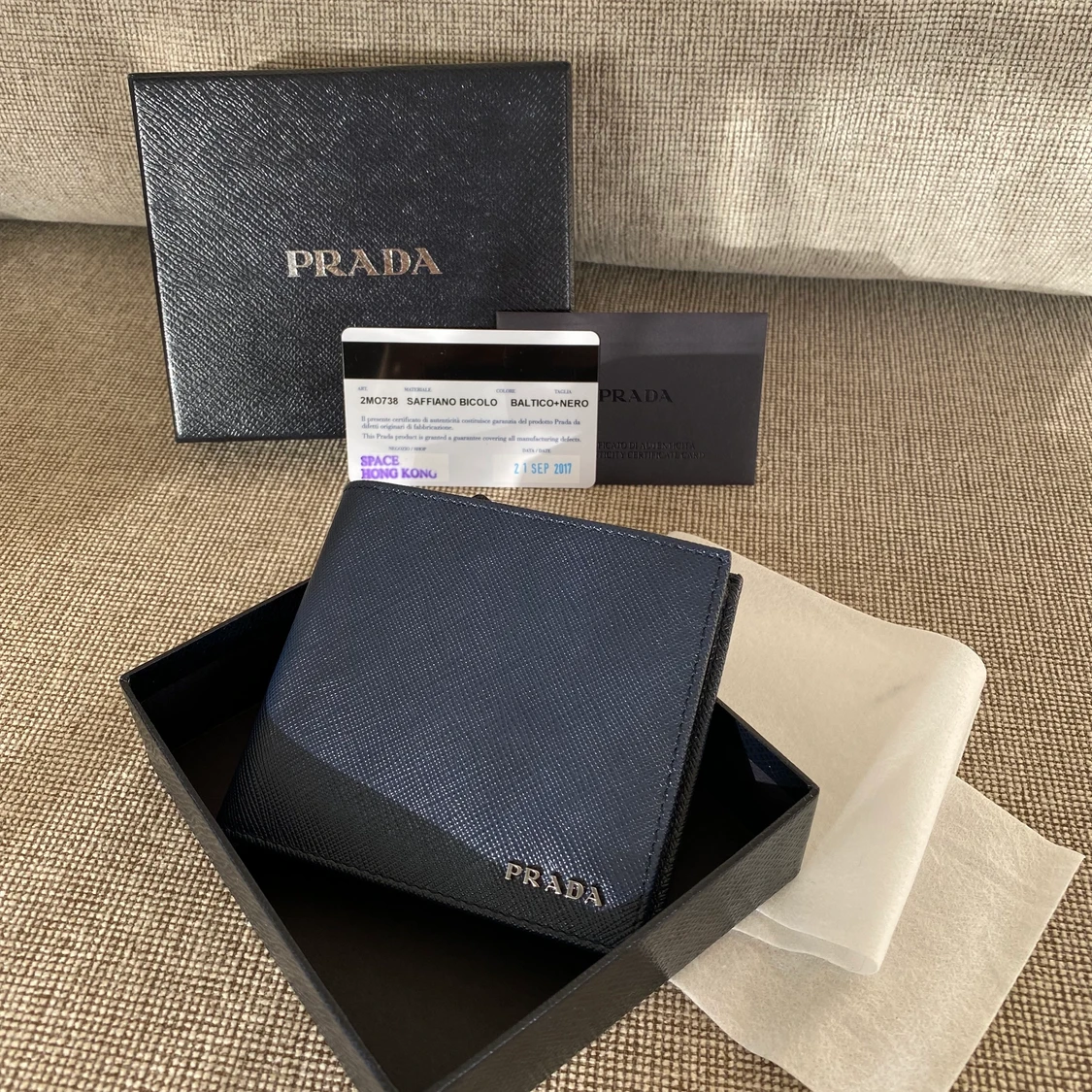 Prada Saffiano Leather Wallet 