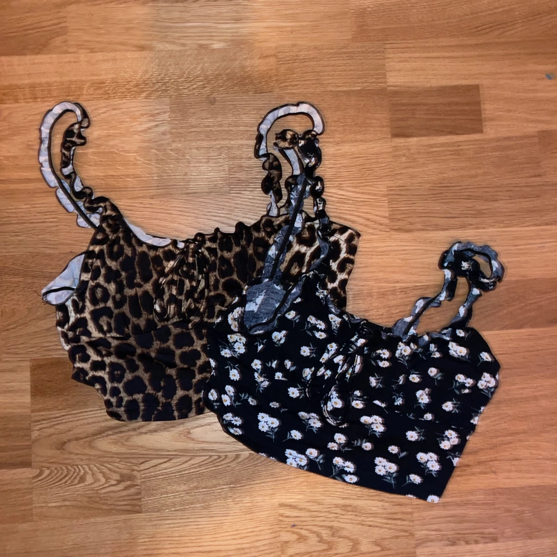 SHEIN tops floral and cheetah pattern