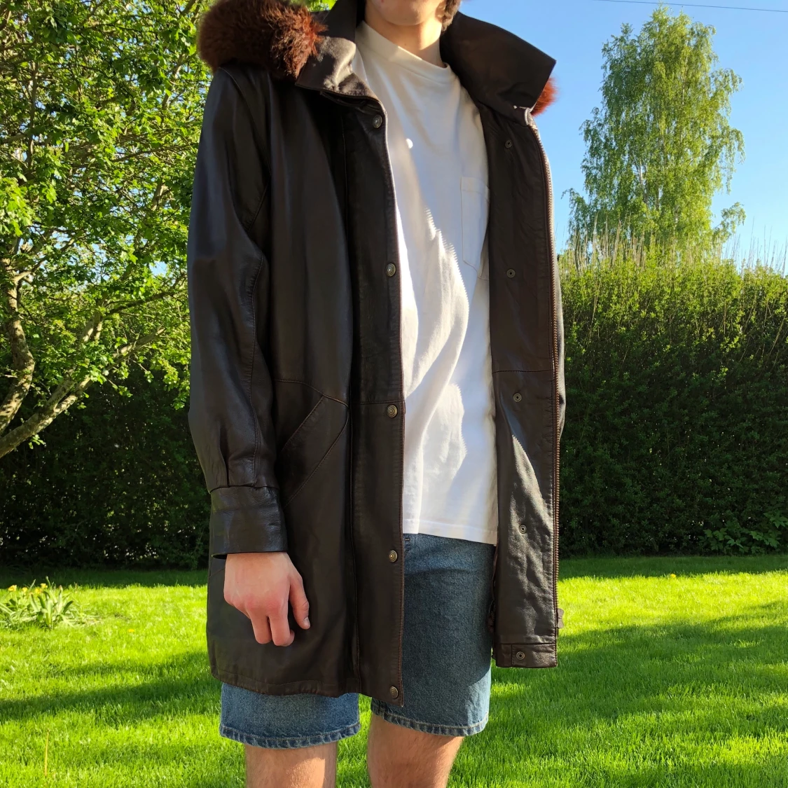 Jacka med pälskrage