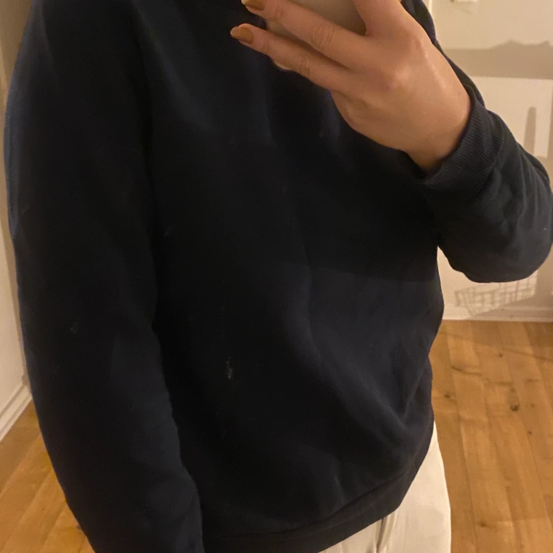 Marinblå sweatshirt - 90