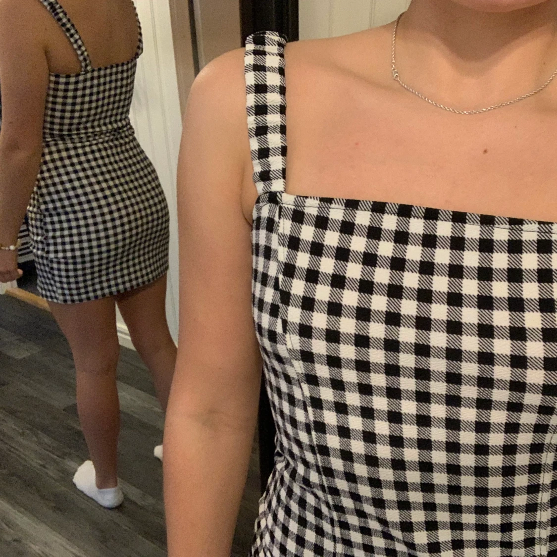 Rutig klänning   - 90