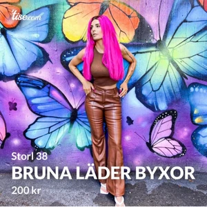 Läder byxor - Oanvända byxor! Storl 38! Frakt 50kr 