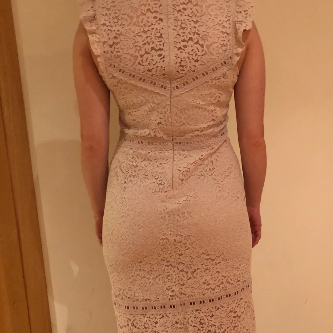 Rosemund spetsklänning, puderrosa - 91