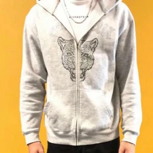 Paaw rhinestone hoddie - Rhinestone hoddie grå