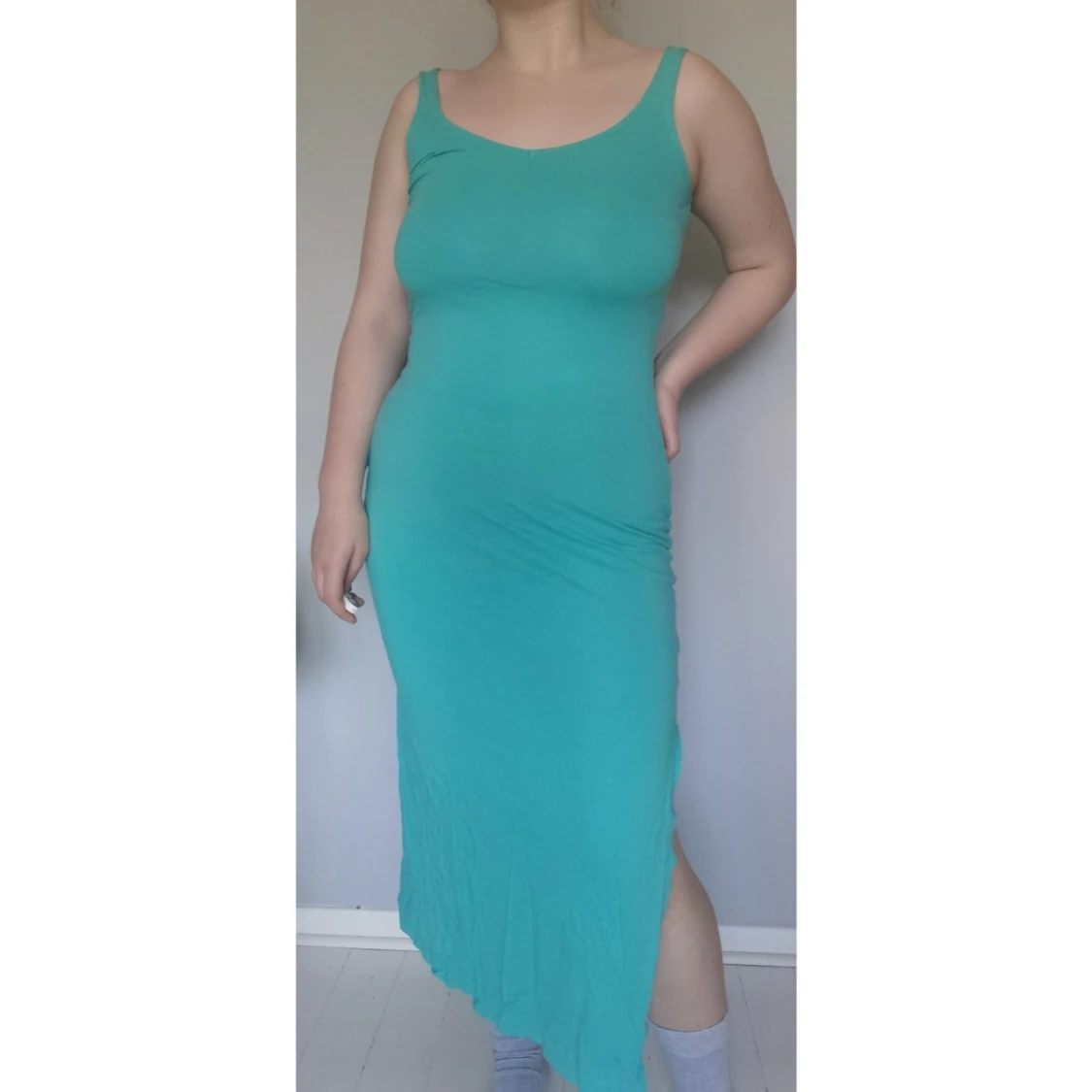 Long turquoise dress - 90