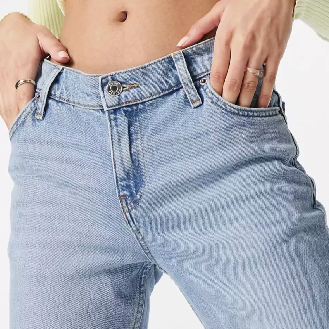 lågmidjade jeans - 90