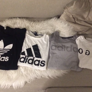 Adidas Hugoboss - Säljer 4 t-shirt adidas och hugoboss. Alla 4 har knappt använts så dom är i butiksskick. Säljer alla 4 för 300 annars 100 kr st. 