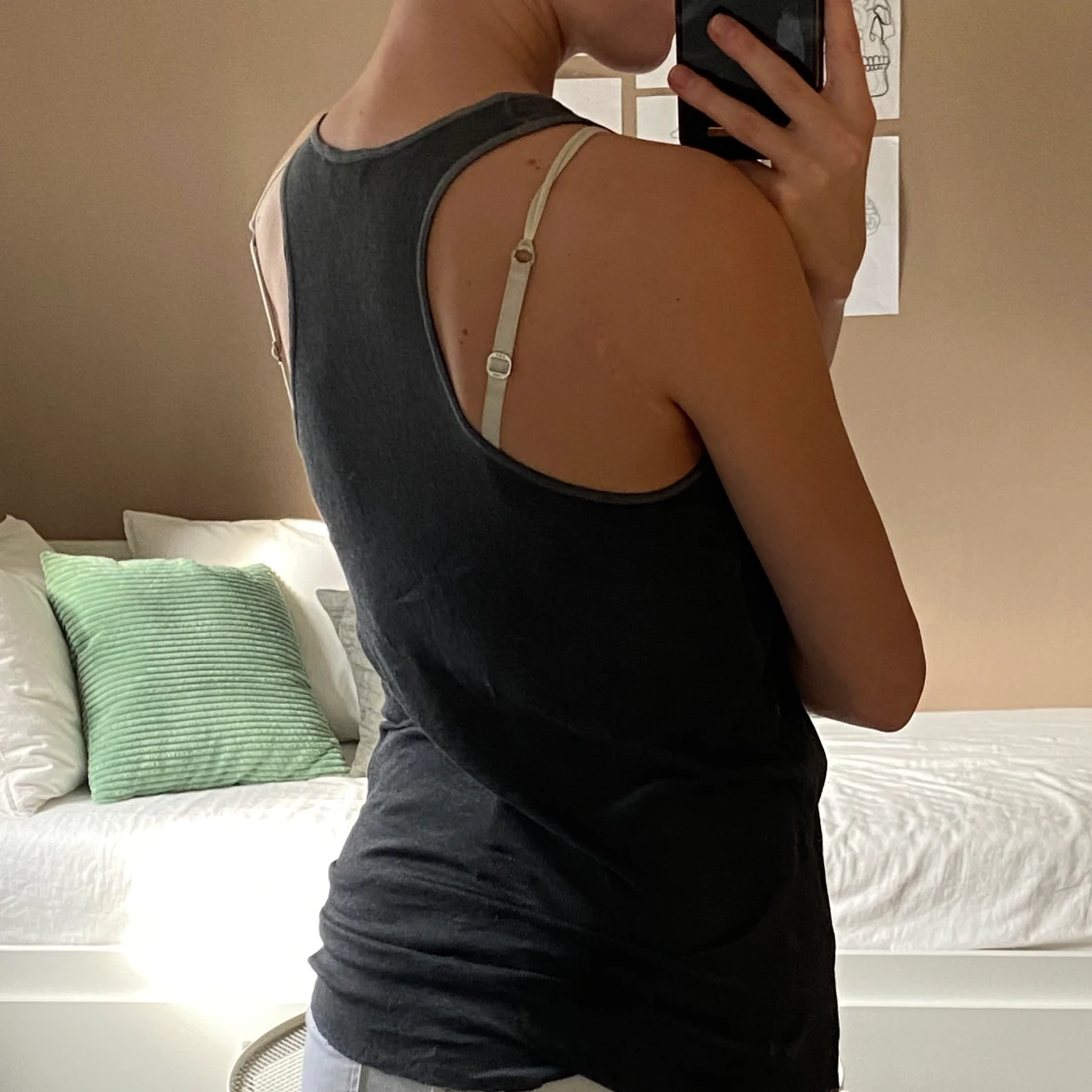 Mörkgrå linne  - 90