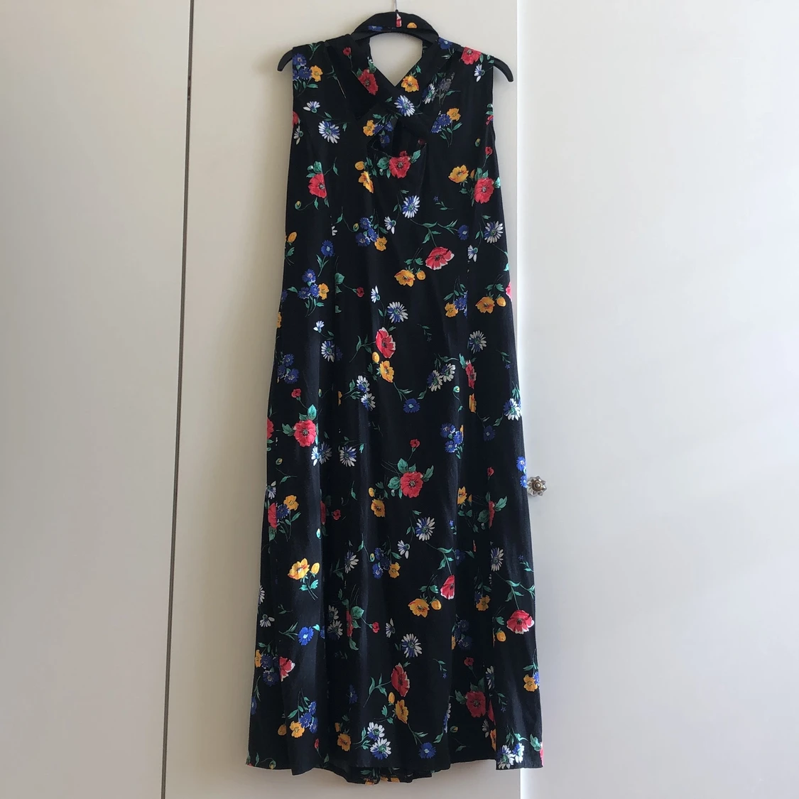 Långklänning klänning blommig  - 90