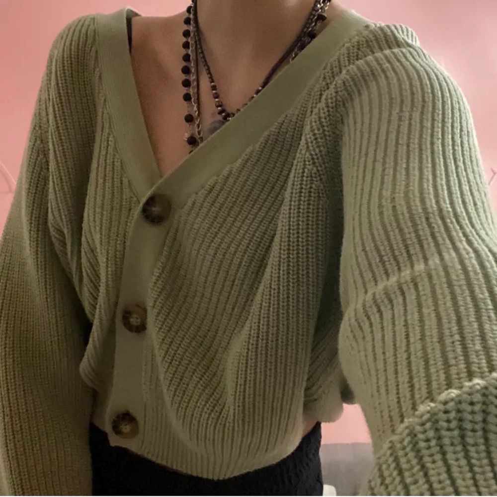 monki ribbed cardigan