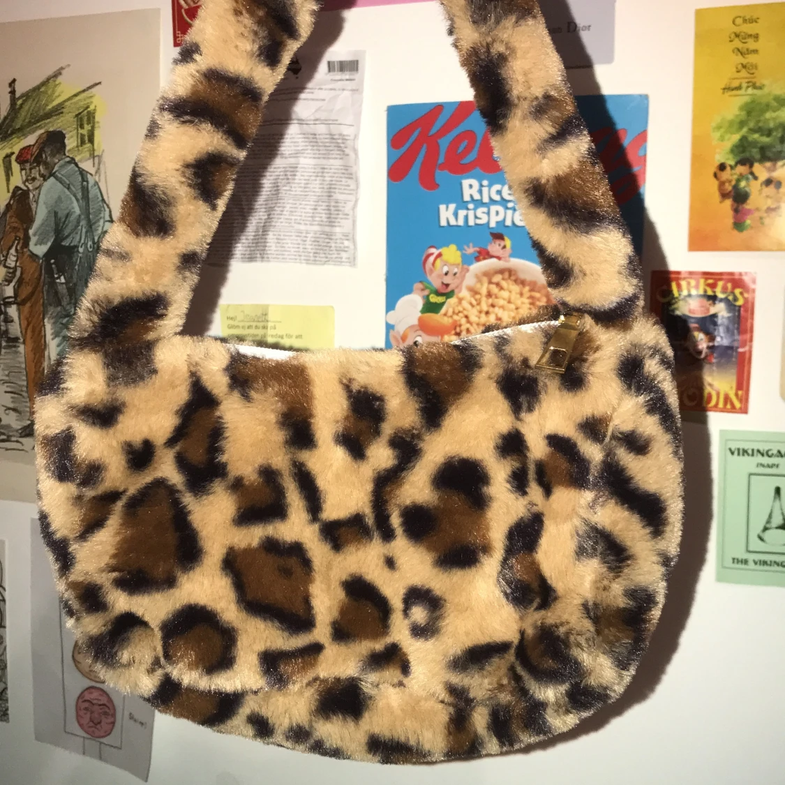 y2k cheetah print baguette - 91