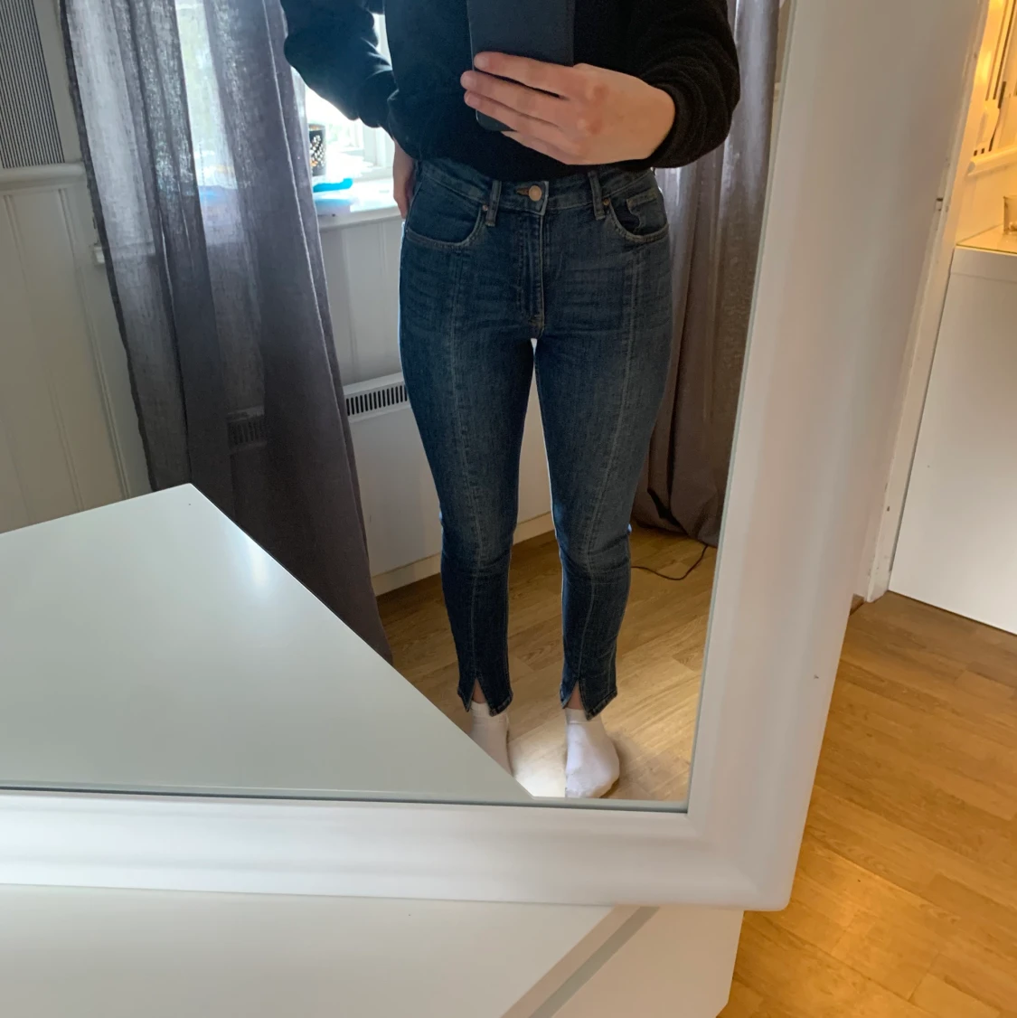 Marinblåa Denim byxor 