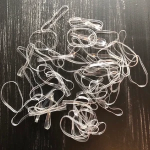 Små hårband genomskinliga 40 st - Små hårsnoddar / hårband. 40 st. Nya!