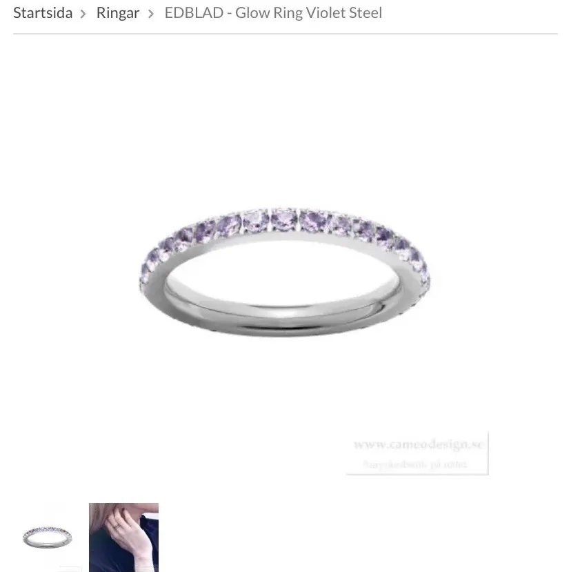 Säljer denna ring från Edblad. Ringen är helt oanvänd och är i storlek 17,5💜 nypris: 500 kr. Accessoarer.