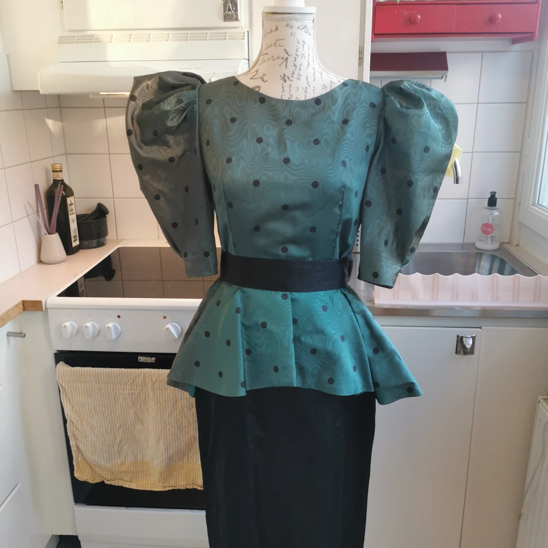 Superfin vintageklänning tillverkad i Frankrike