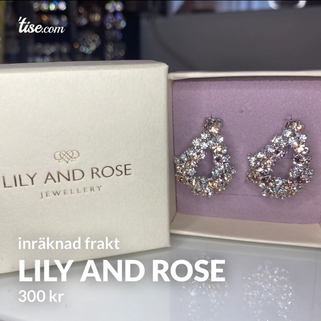 Lily and rose örhängen