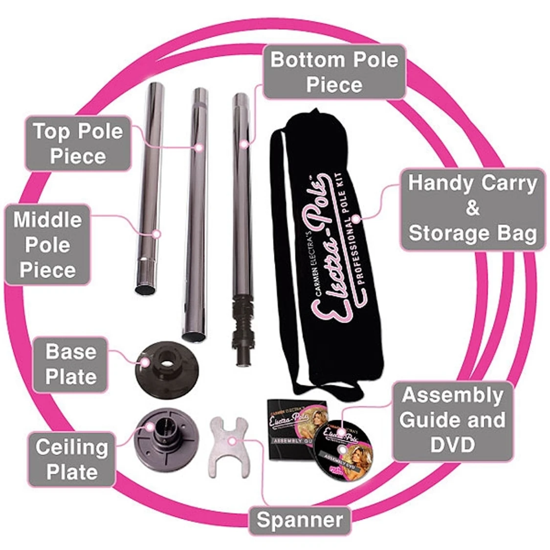 Carmen Electra Proffessional Pole Kit. SIGNERAT - 90