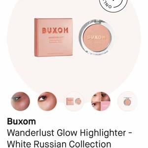 Buxom Highlighter färg:eanderlust - Buxom Highlighter färg:eanderlust. Endast testad 2ggr men är inte rätt färg för mig. Nypris 265kr