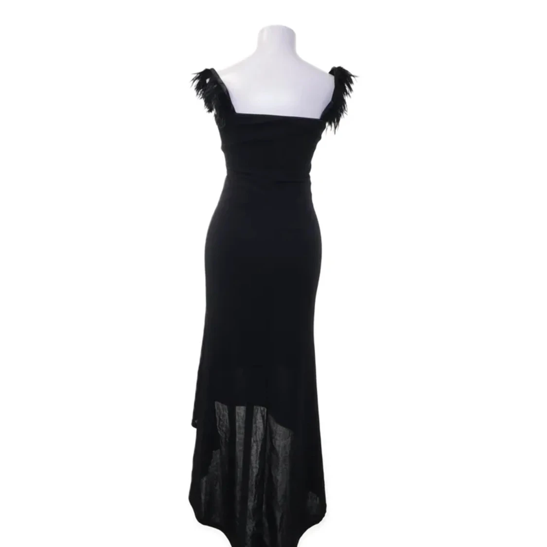 Vacker&Elegant Lång Svart Klänning  - 90