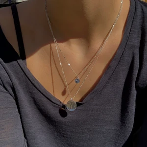 Halsband  - Superfint justerbart halsband! Nästan aldrig använd😍🤩 (inte äkta silver)