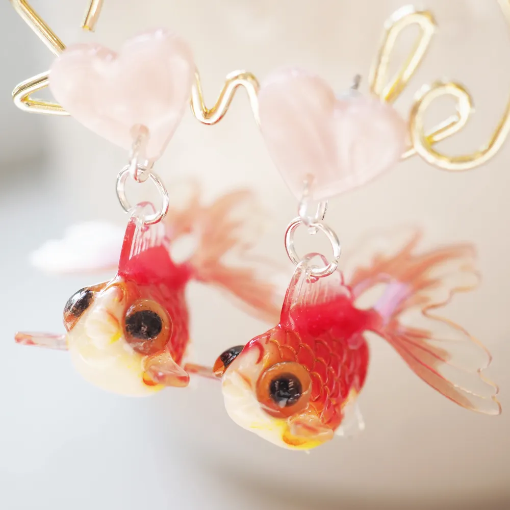 Earrings made from acrylic - light weight - colorful . Accessoarer.